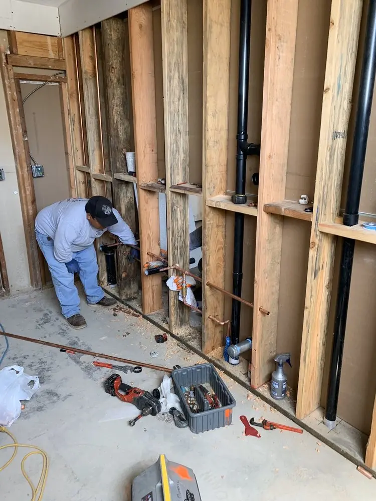Commercial rough-in plumbing for Gas Line Repair in Melville